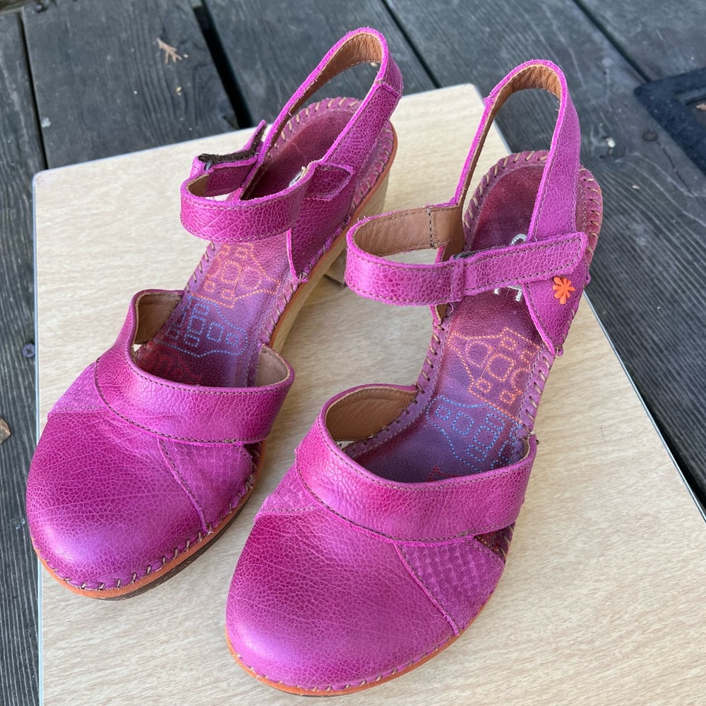 The Art Company Amsterdam 313 Closed Toe Sandal Heels In Pink Sz 41 - Picture 5 of 14